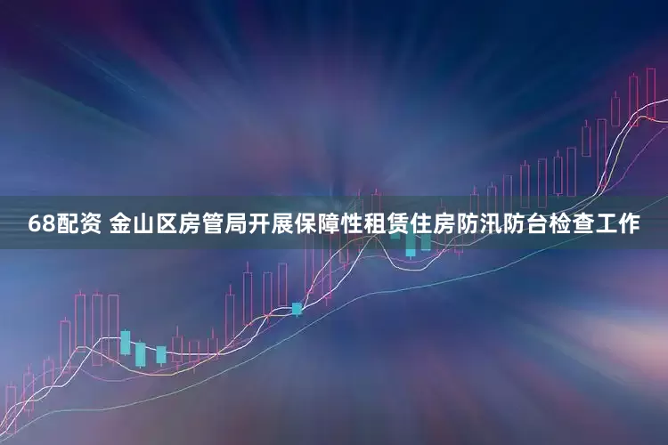 68配资 金山区房管局开展保障性租赁住房防汛防台检查工作